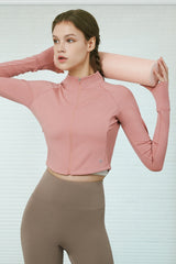 Zero Active Crop Jacket - Oyster Green