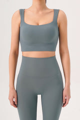 Flex Air Square Bra Top - Mud Pink