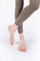 Cross Yoga Socks - Indie Pink
