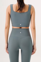 Flex Air Square Bra Top - Mud Pink