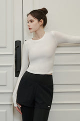 Soft Crop Top - Black