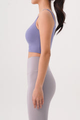 Flex Air Square Bra Top - Mud Pink